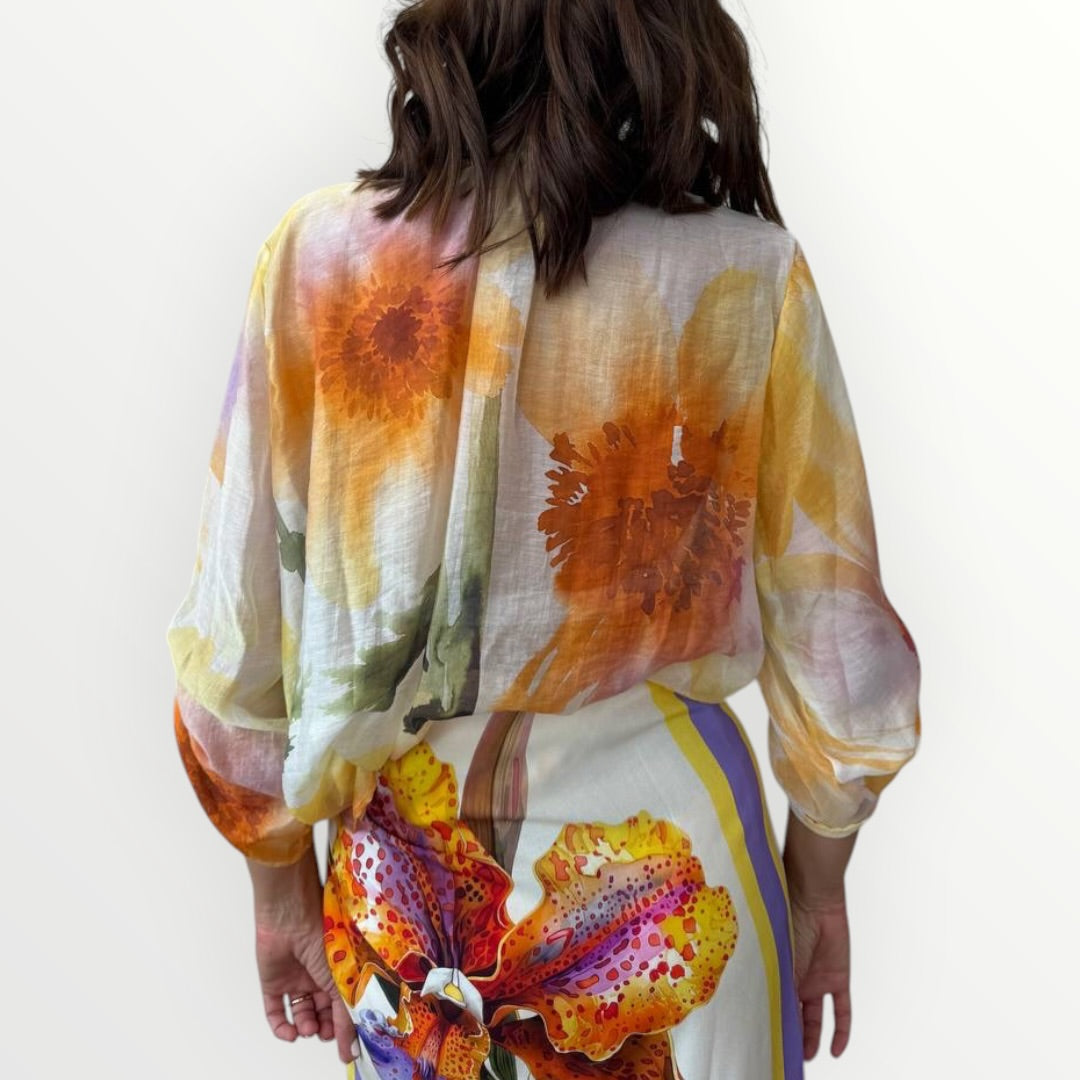 HAVEONE - CAMICIA ORCHIDEA ALLA COREANA