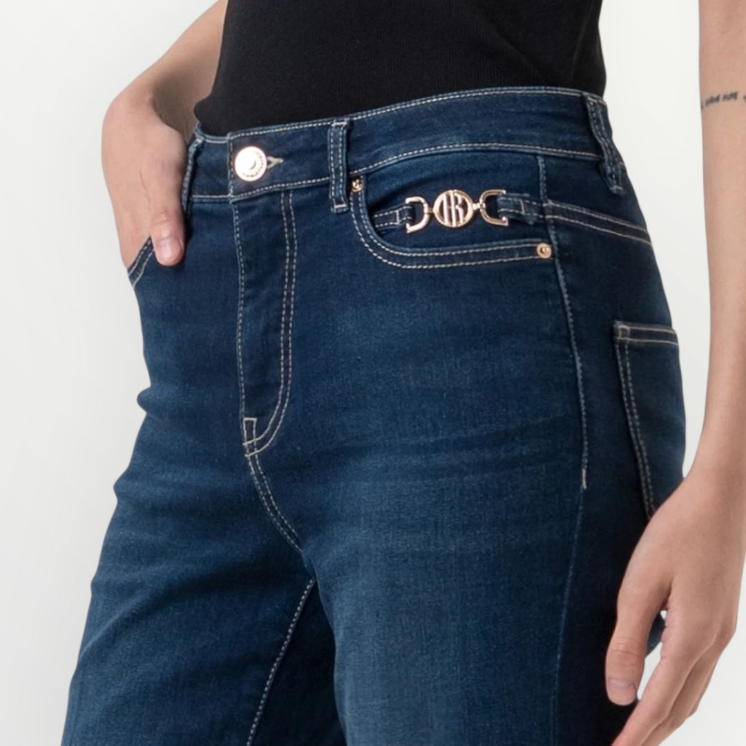 FRACOMINA - JEANS BOOTCUT VITA ALTA
