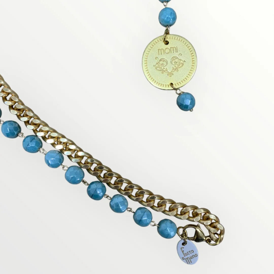 MOMI - FRANCESCA LONG MEDAL NECKLACE