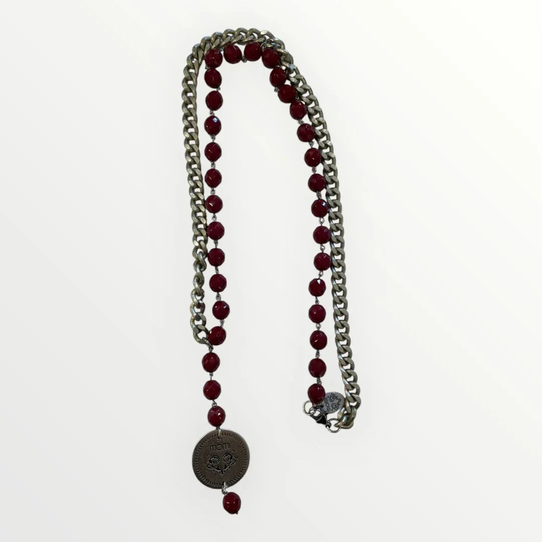 MOMI - FRANCESCA LONG MEDAL NECKLACE