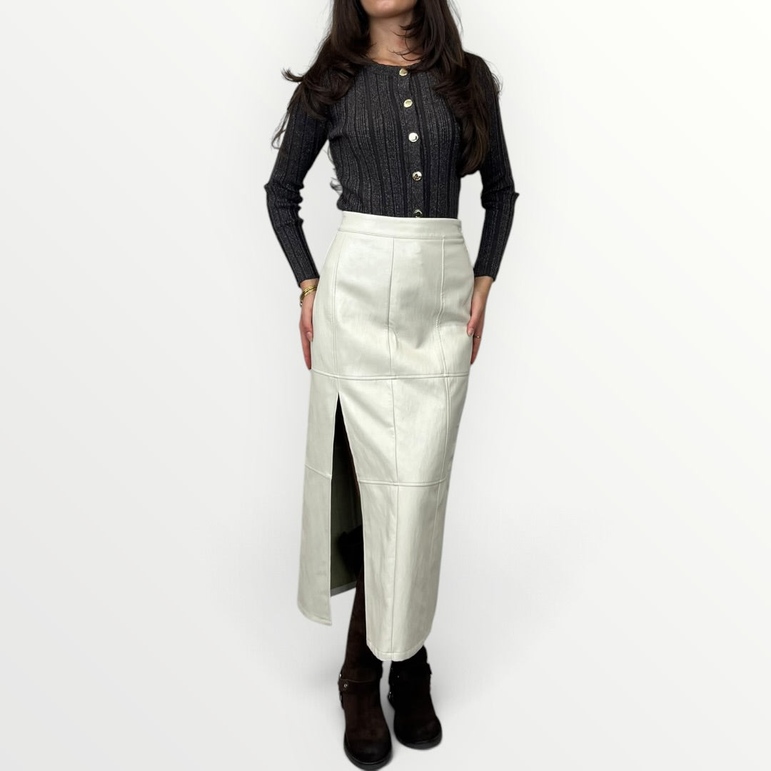 NO SECRETS - CARDIGAN A COSTINA IN LUREX