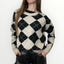 AYFEE - MAGLIA GIROCOLLO A ROMBI