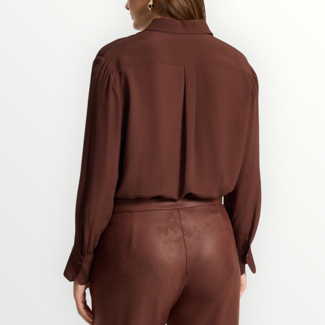 ELENA MIRO' - CAMICIA IN VISCOSA CON STRASS