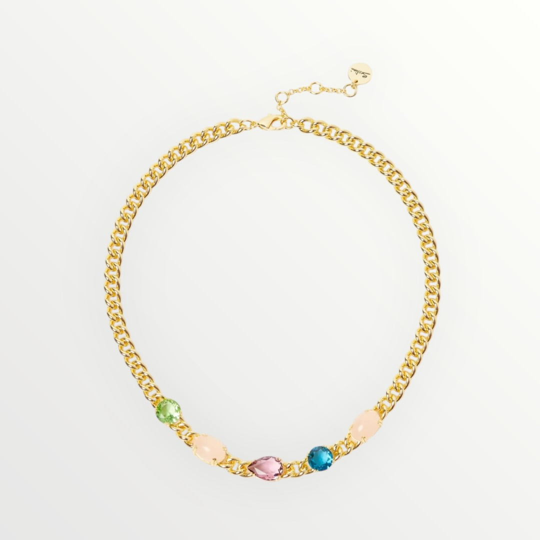 SODINI - COLLANA CON CATENA E BRILLANTI