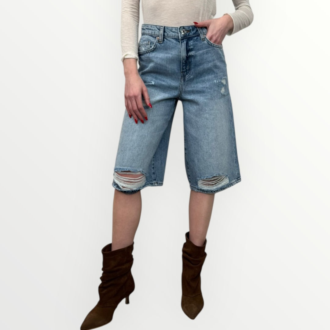 FRACOMINA - BERMUDA CON STRAPPI