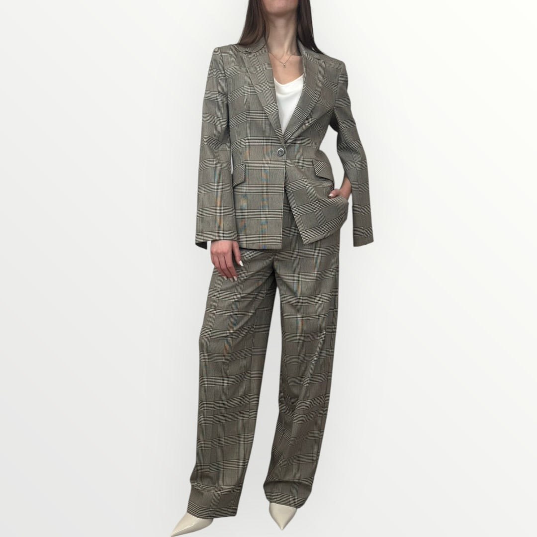 IMPERIAL - PANTALONE IN CHECK A PALAZZO