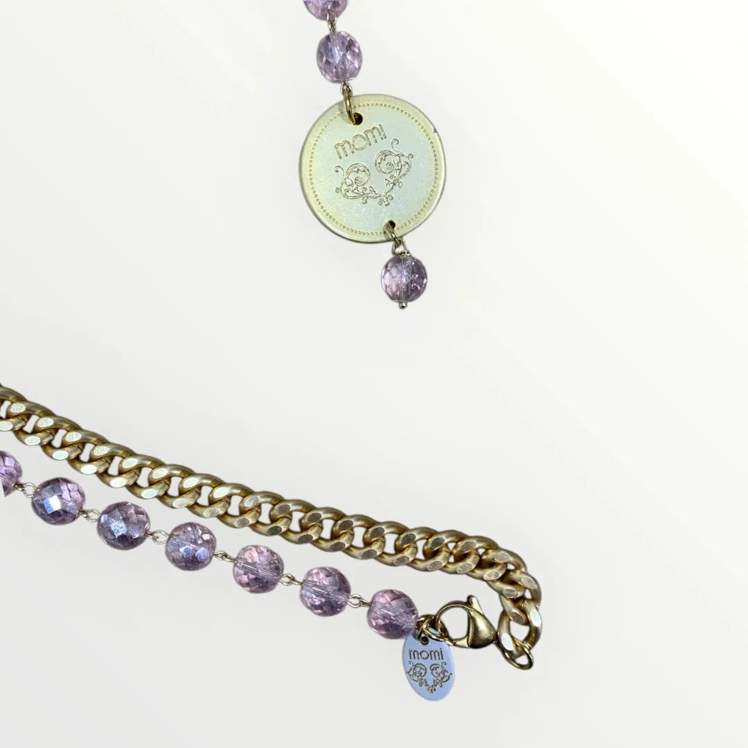 MOMI - FRANCESCA LONG MEDAL NECKLACE