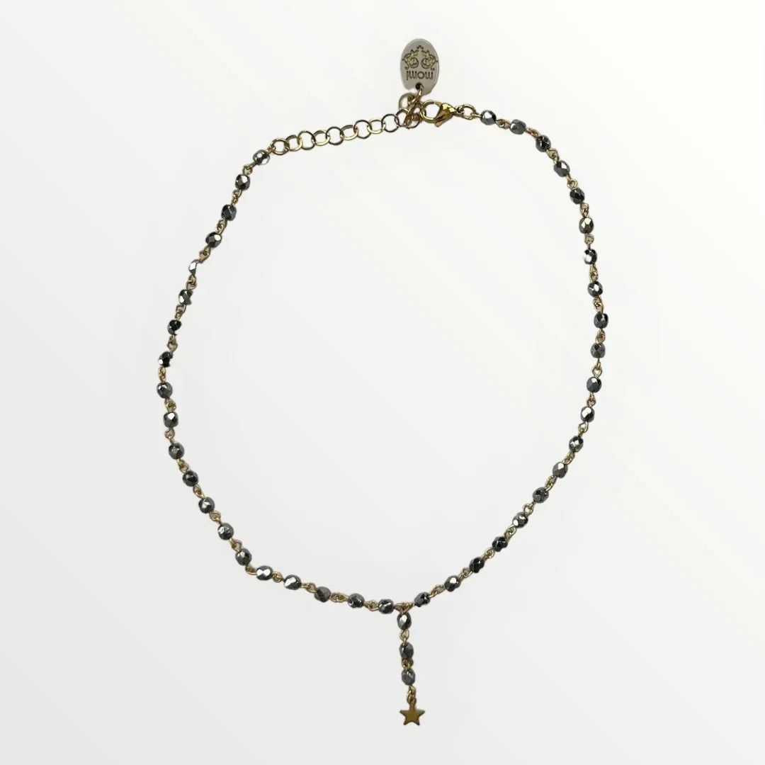 MOMI - SHORT STAR ROSARY NECKLACE