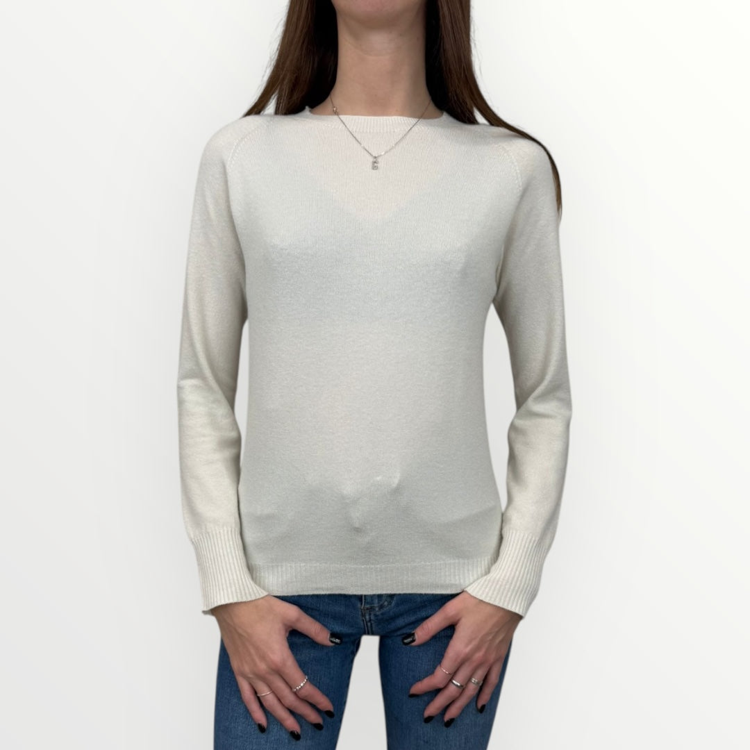 ANGELA DAVIS - MAGLIA SEMPLICE CON PROFILI A COSTINA