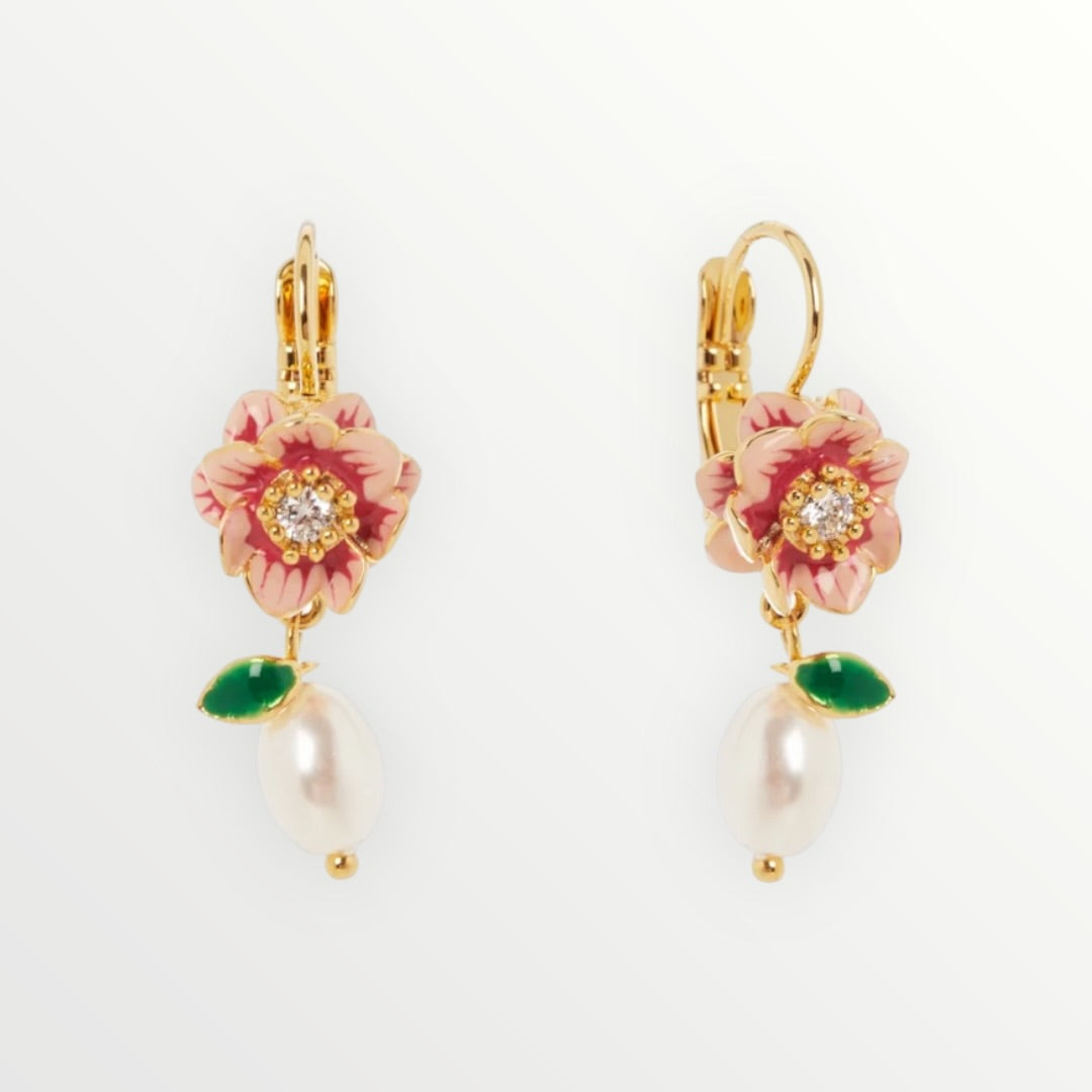 SODINI - ORECCHINI MONACHELLA FIORE E PERLA