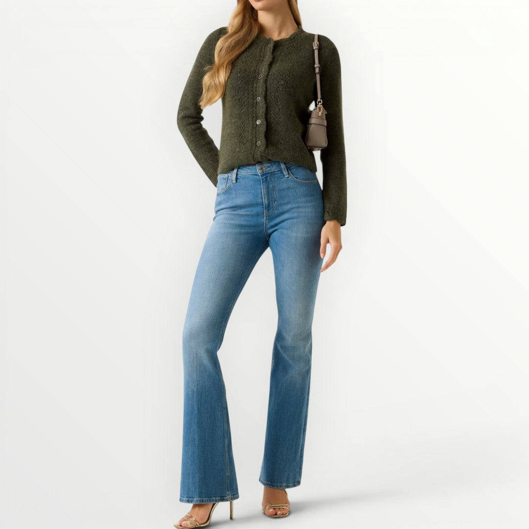 GUESS - JEANS A ZAMPA LAVAGGIO MEDIO