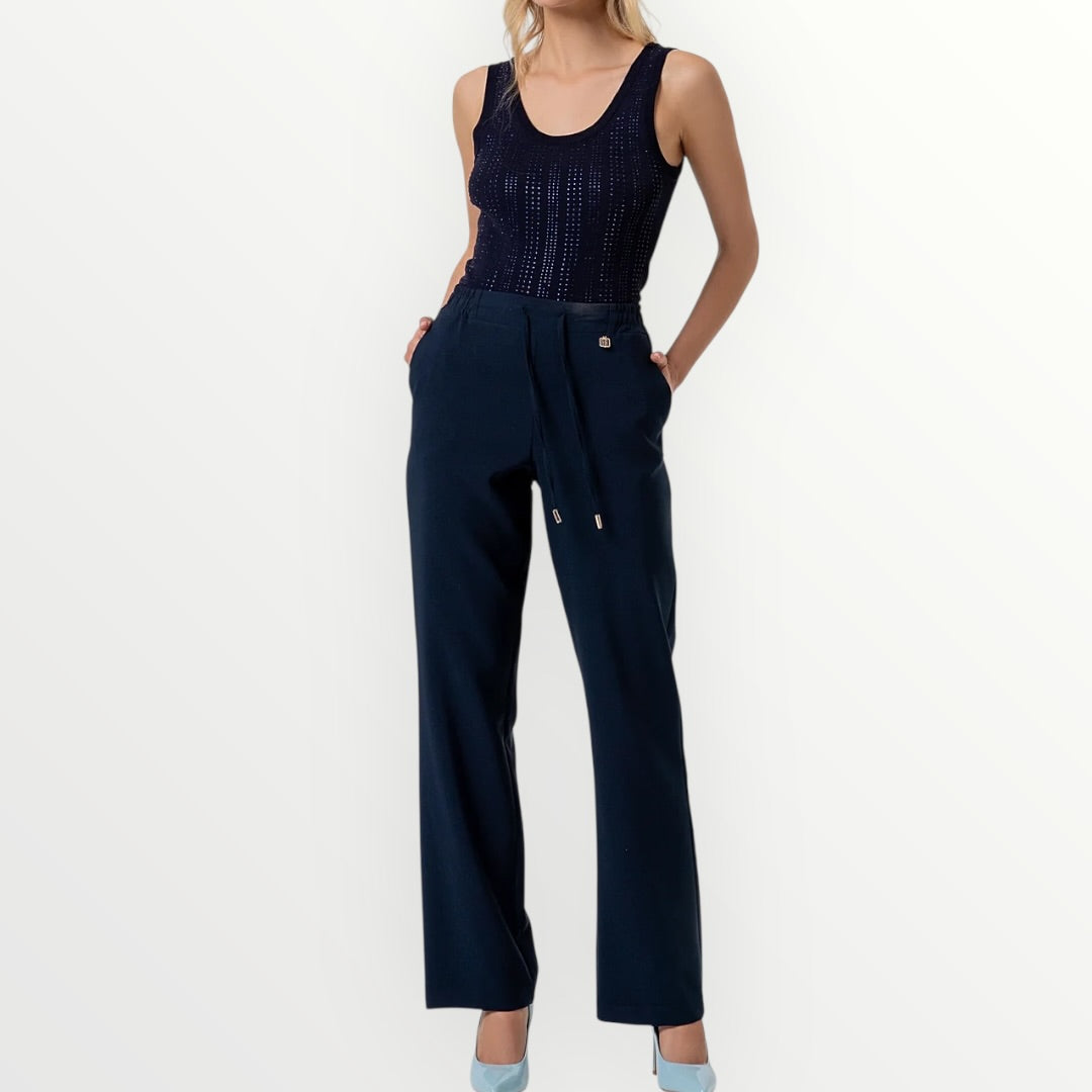 FRACOMINA - TOP IN MAGLIA CON BRILLANTINI