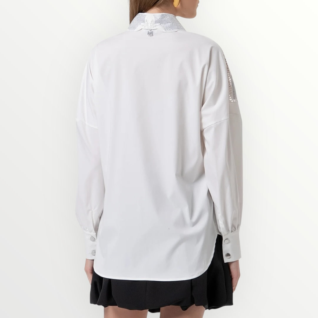 FRACOMINA - CAMICIA CON RICAMI