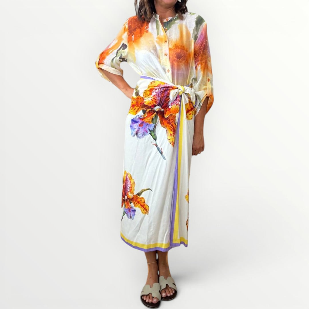 HAVEONE - CAMICIA ORCHIDEA ALLA COREANA