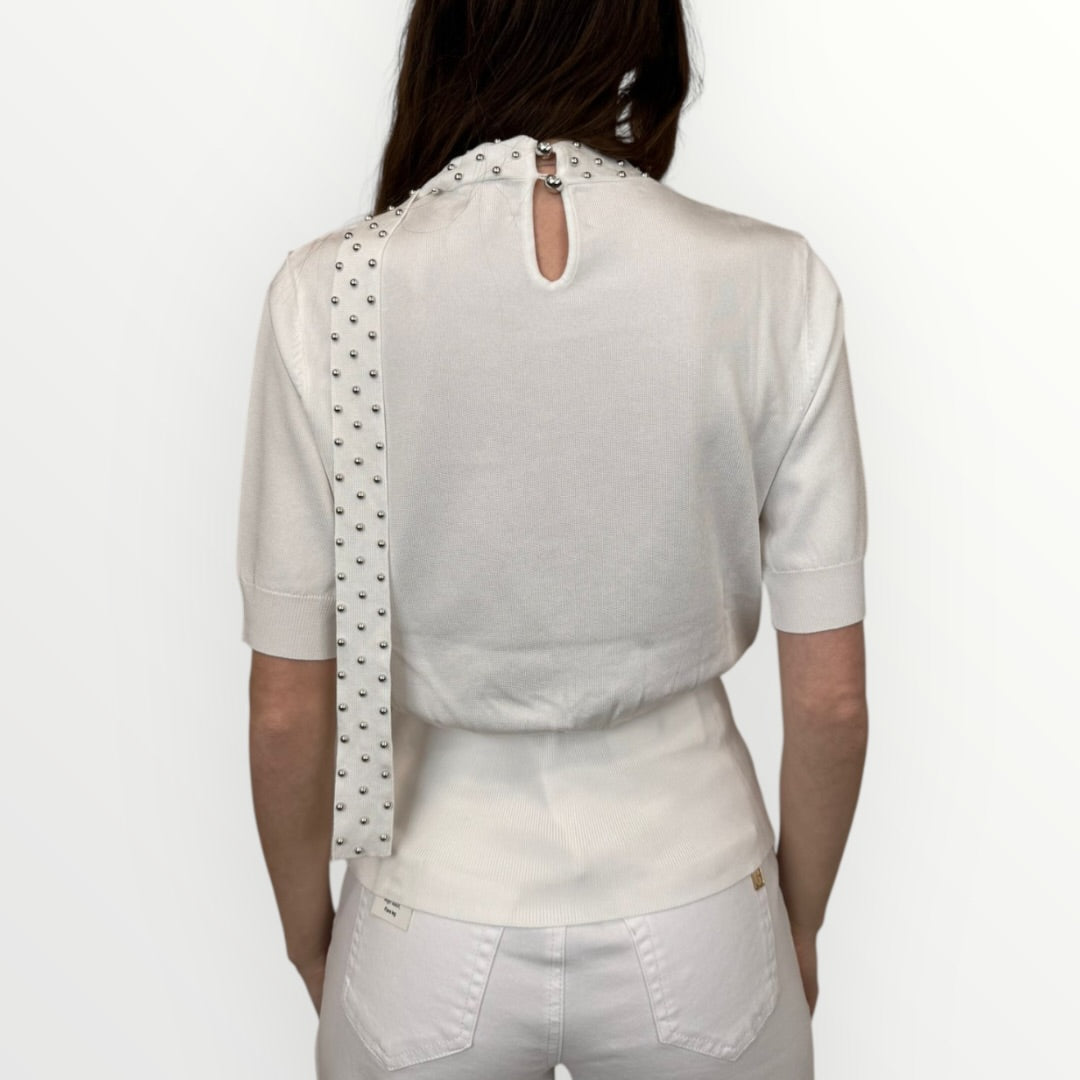 FRACOMINA - MAGLIA CON SCIARPINA