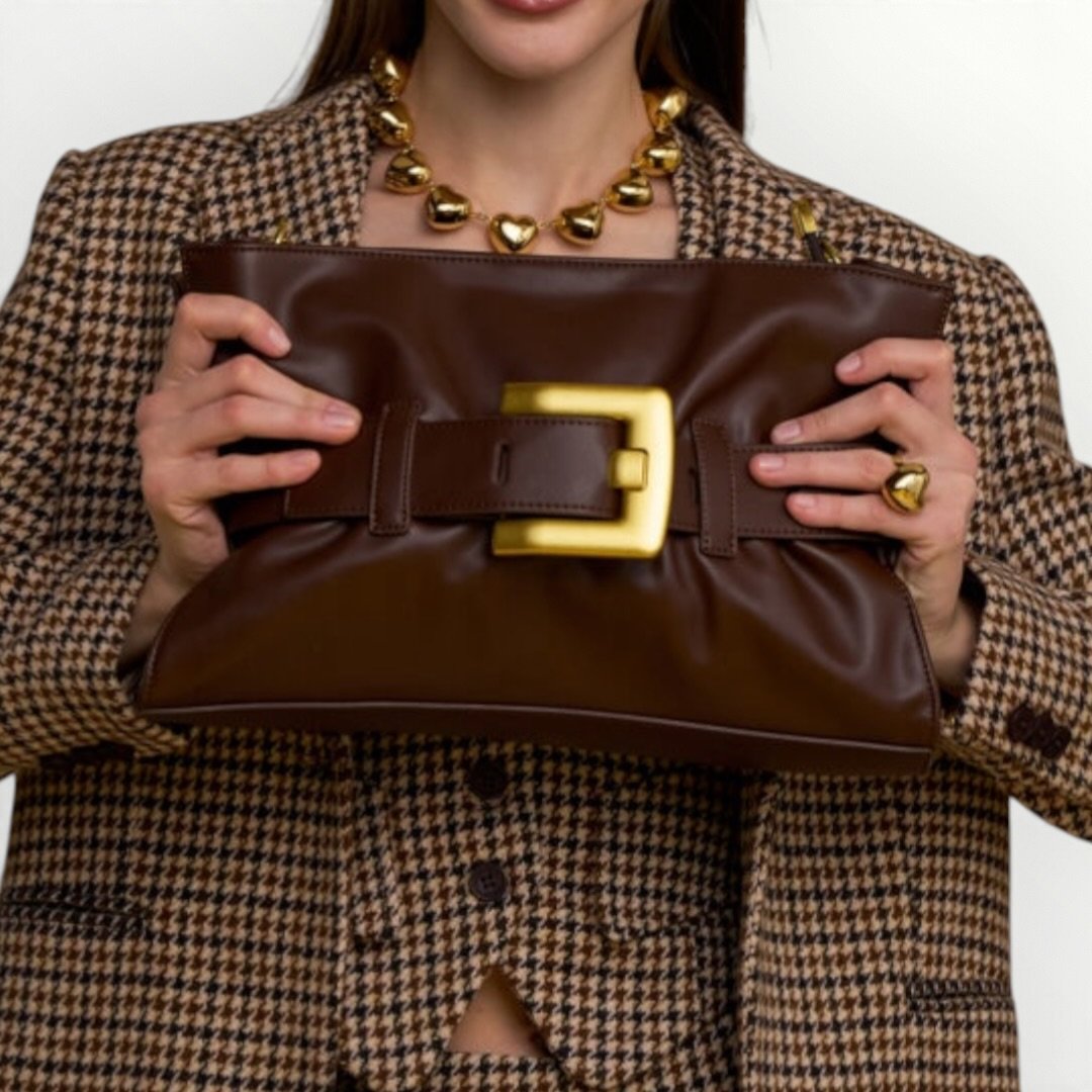 NO SECRETS - BORSA CON FIBBIA GRANDE CENTRALE