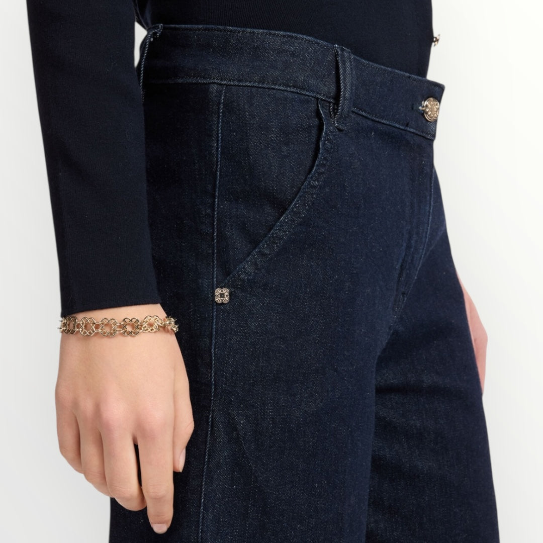 ELENA MIRO' - JEANS TAILORING CROPPED