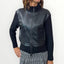 NO SECRETS - GIUBBINO CON INSERTI IN ECO-PELLE