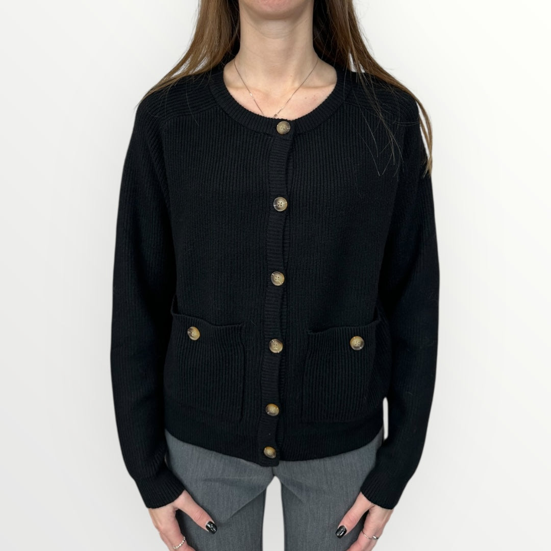 FERRONE - CARDIGAN A COSTINE CON BOTTONCINI