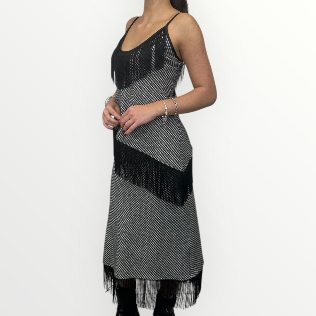 MOTEL - CANOTTA IN PIEDE DE PULE CON FRANGE