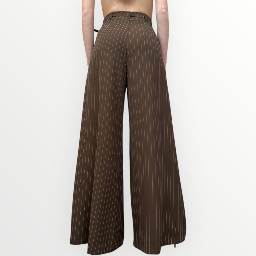 IMPERIAL - PANTALONE GESSATO A PALAZZO