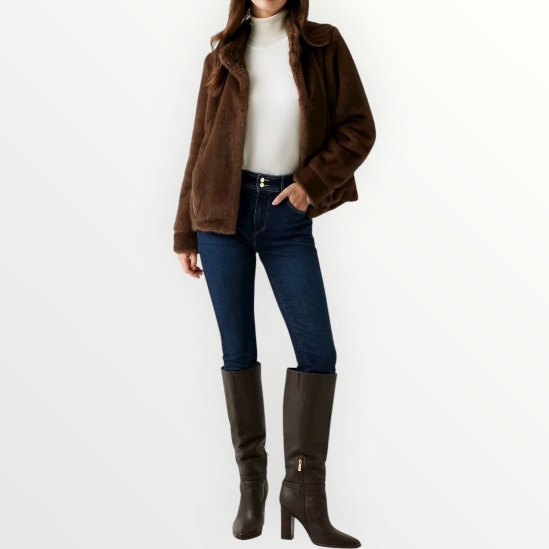 GUESS - GIACCA IN ECO PELLICCIA CON TASCHE