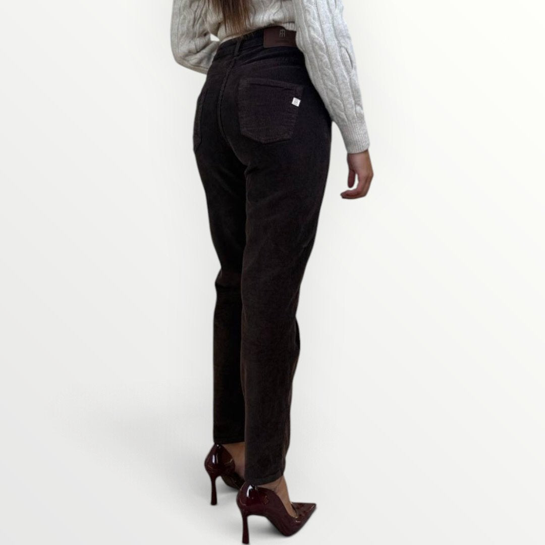 FRACOMINA - PANTALONE A SIGARETTA IN VELLUTO