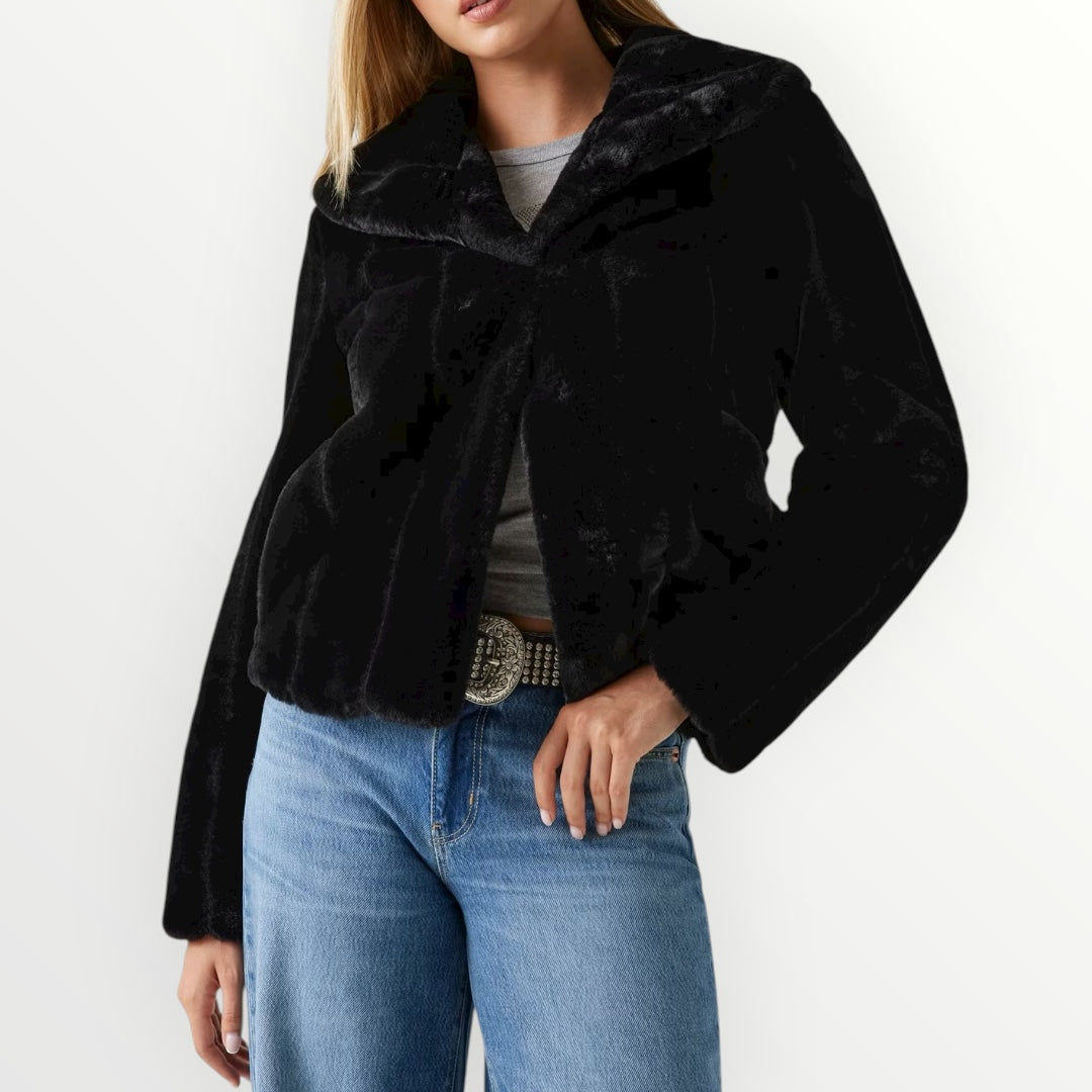 GUESS - GIACCA PELLICCIA SINTETICA