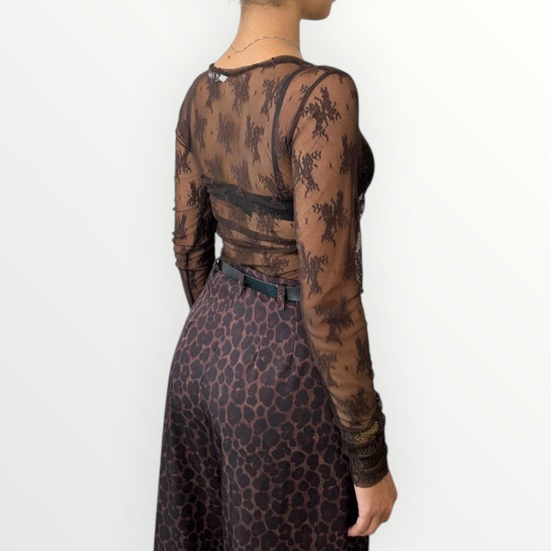 IMPERIAL - T-SHIRT GIROCOLLO IN PIZZO