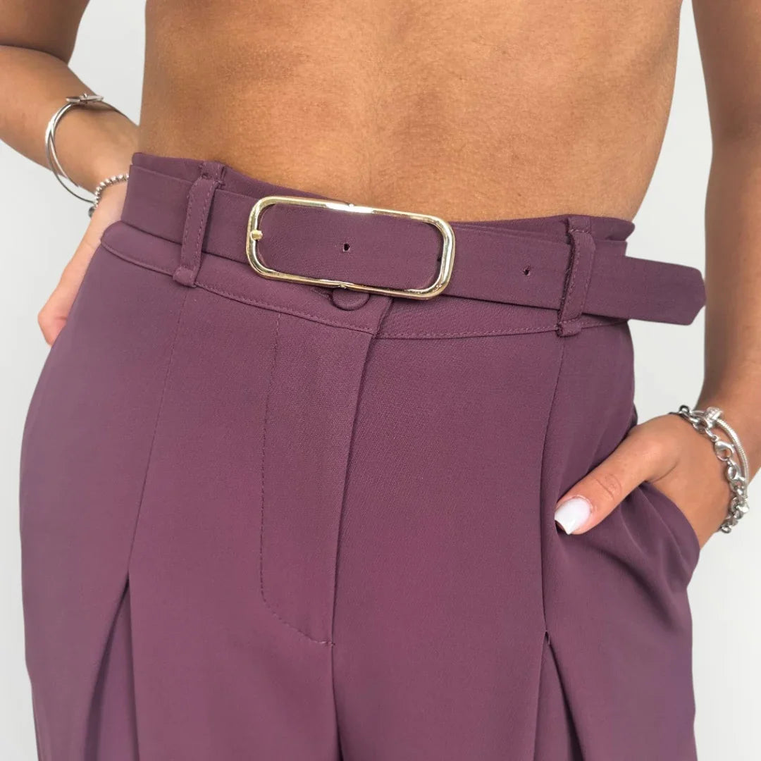 IMPERIAL - PANTALONE A PALAZZO CON PINCE