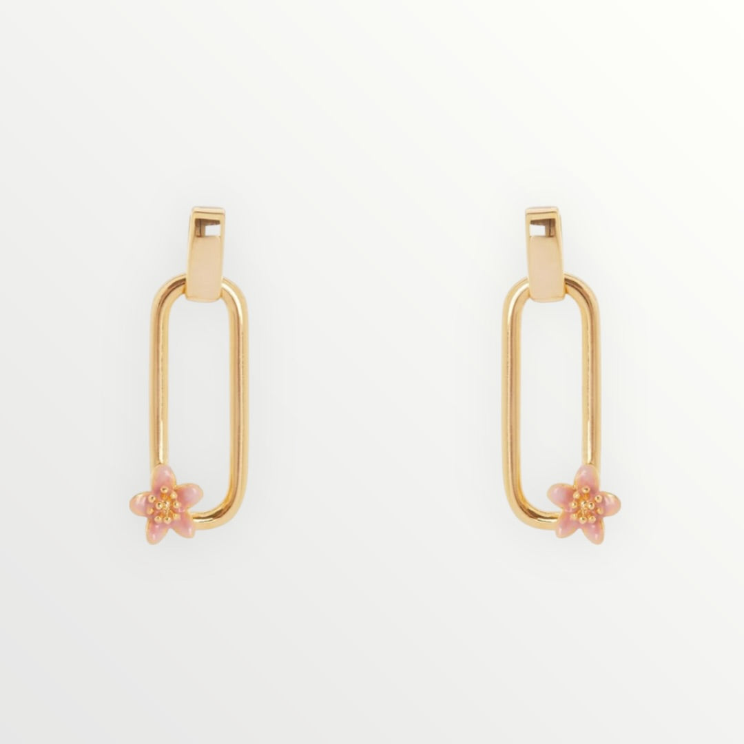 SODINI - ORECCHINO MAGLIA LUNGA E FIORELLINO