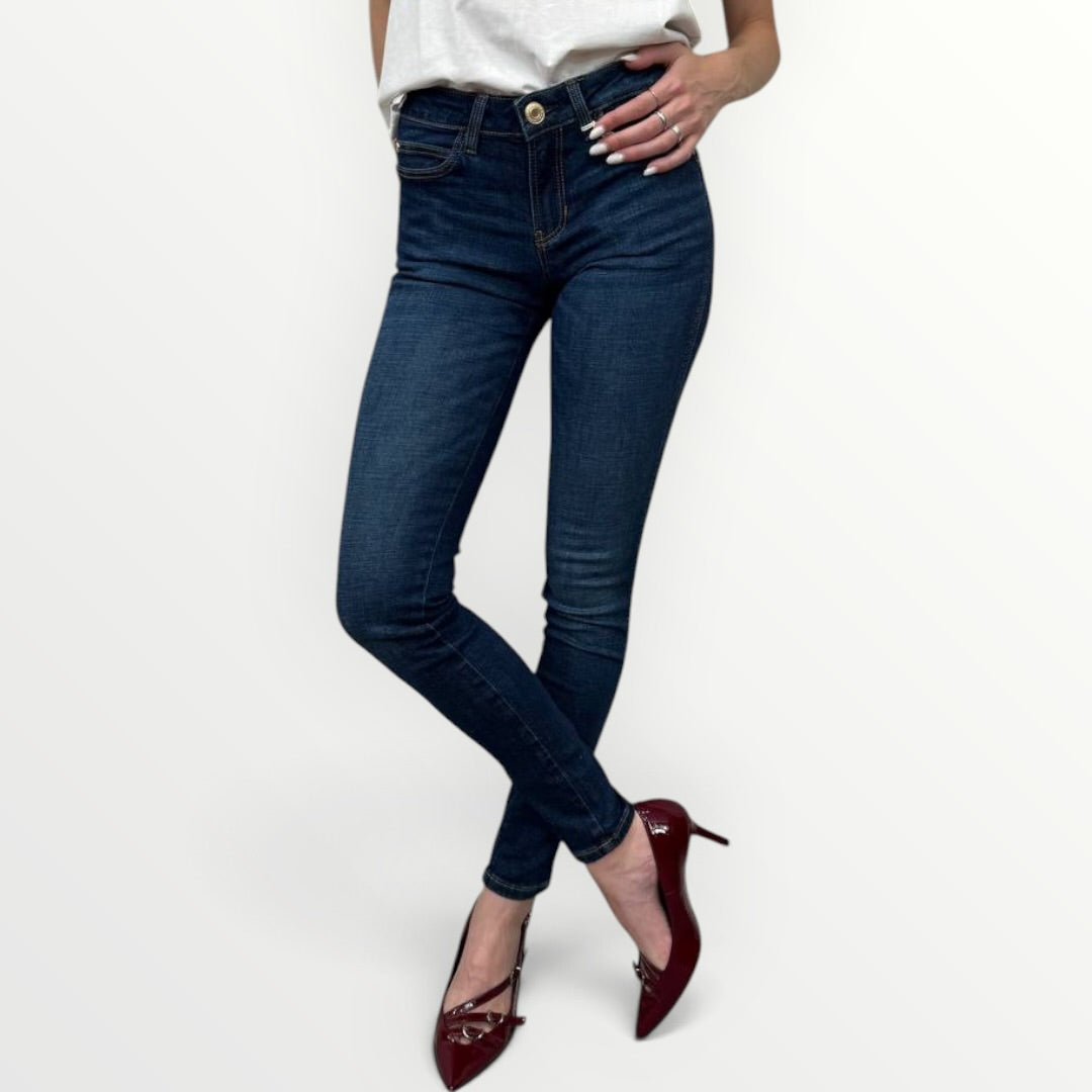 GUESS - JEANS SKINNY LAVAGGIO SCURO
