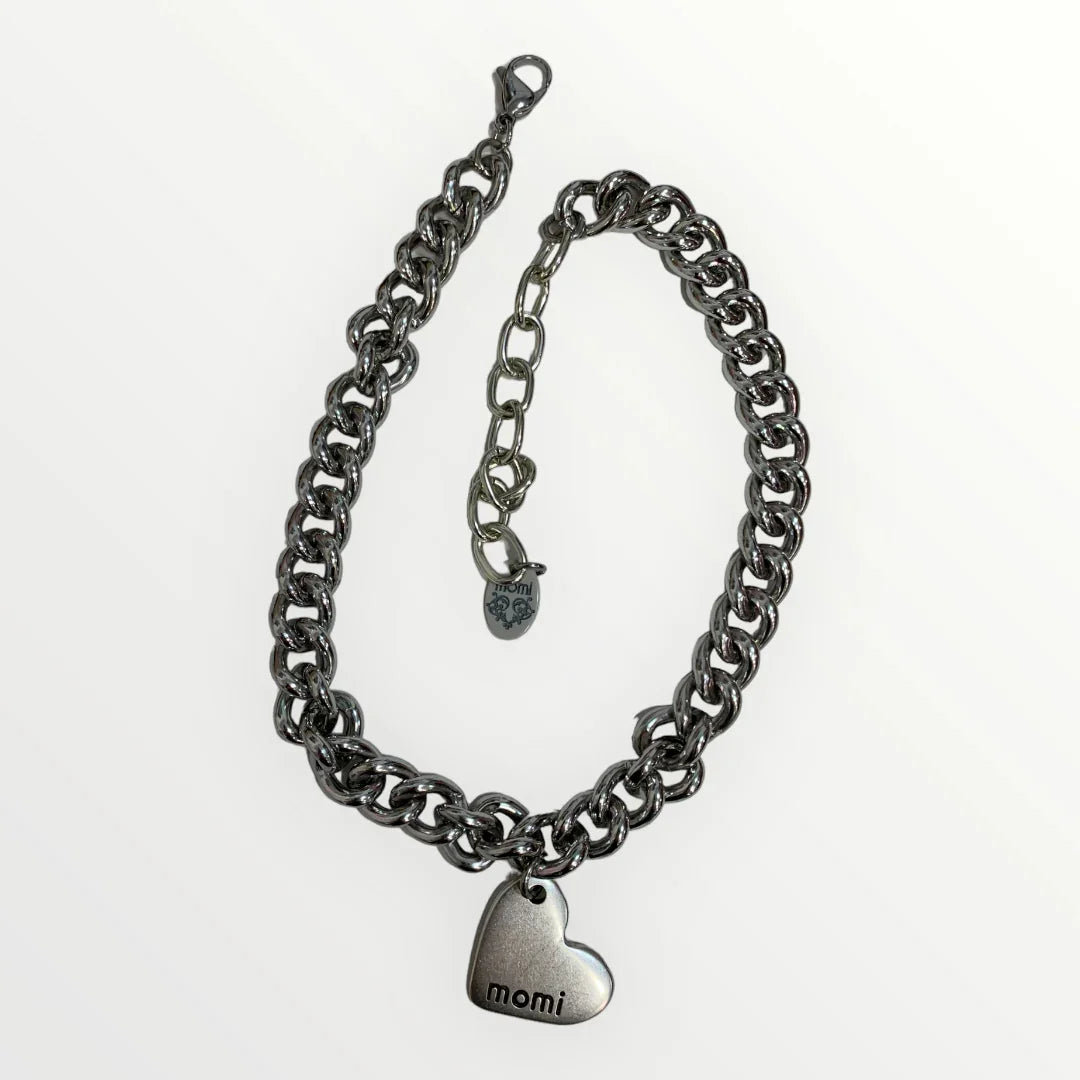 MOMI - COLLANA GRUMA CORTA CUORE