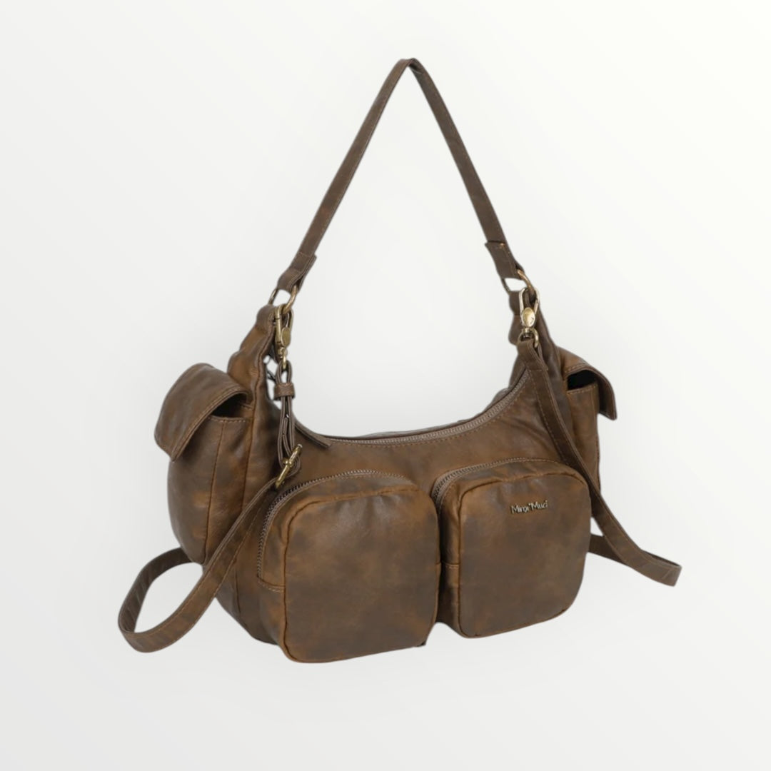 MIMI MUA' - BORSA A SPALLA CON TASCHE