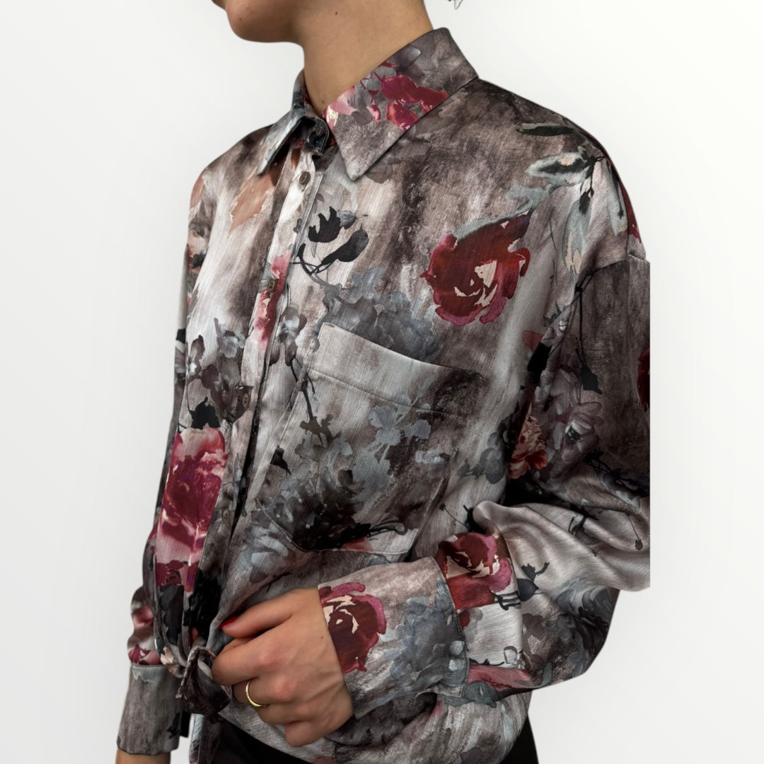 ANGELA DAVIS - CAMICIA STAMPA FLOREALE