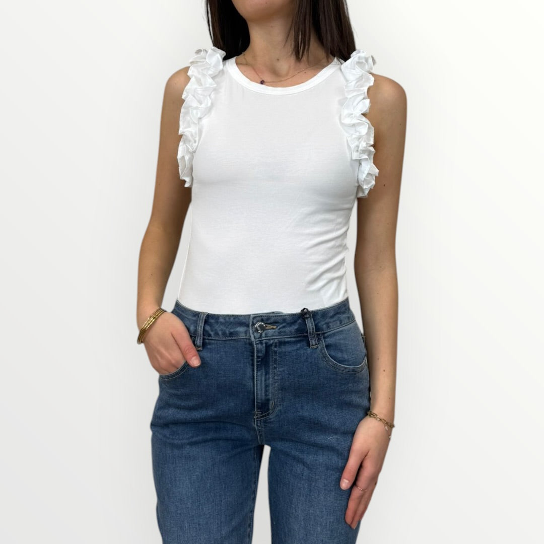 NO SECRETS - T-SHIRT PROFILI ARRICCIATI