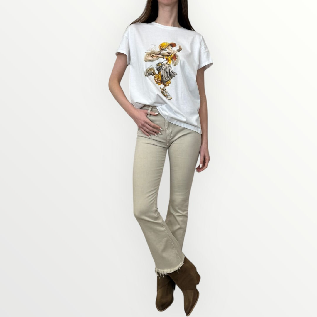 MOTEL - T-SHIRTA MANICA CORTA CON STAMPA