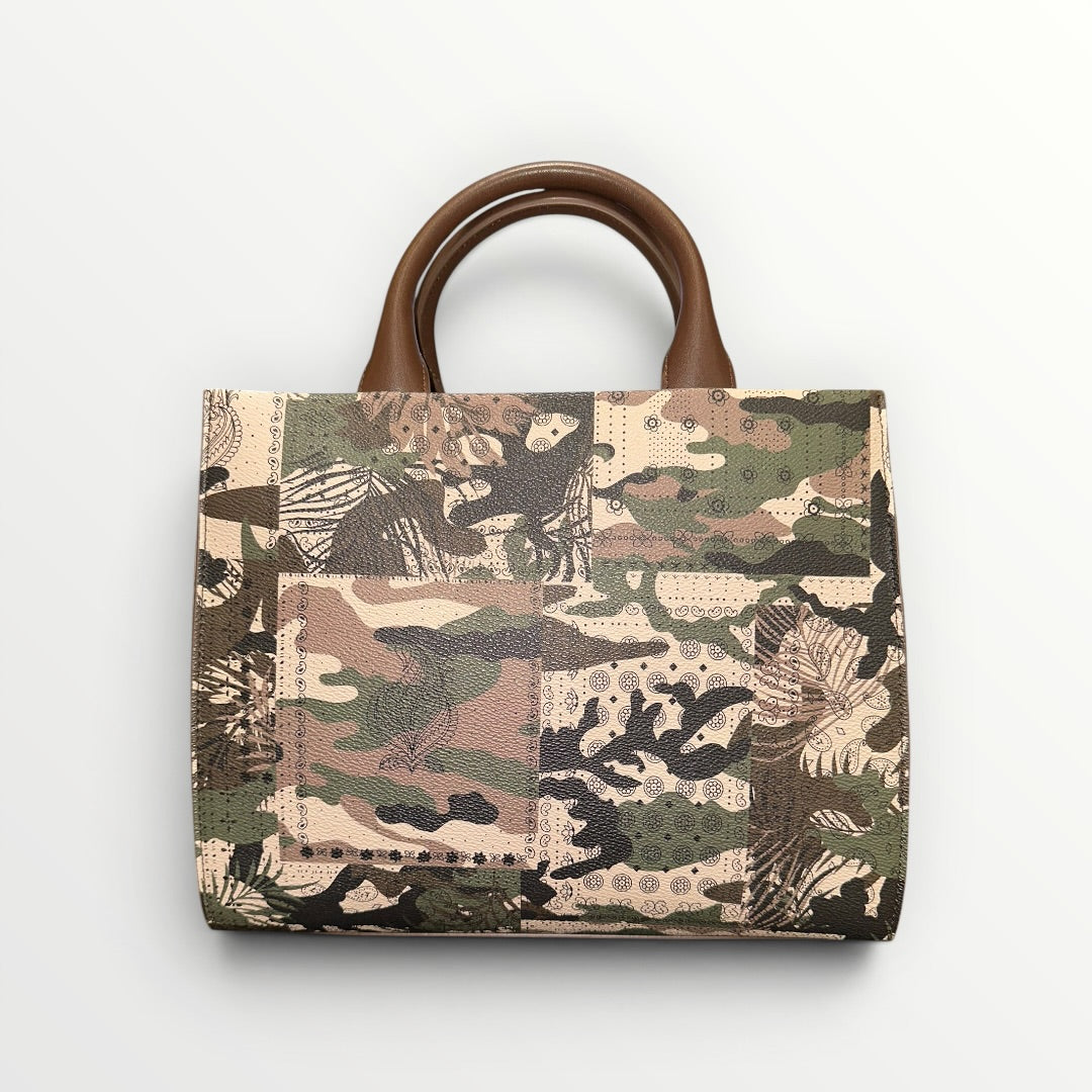 PASHBAG - BORSA SHOPPER RIGIDA IN FANTASIA