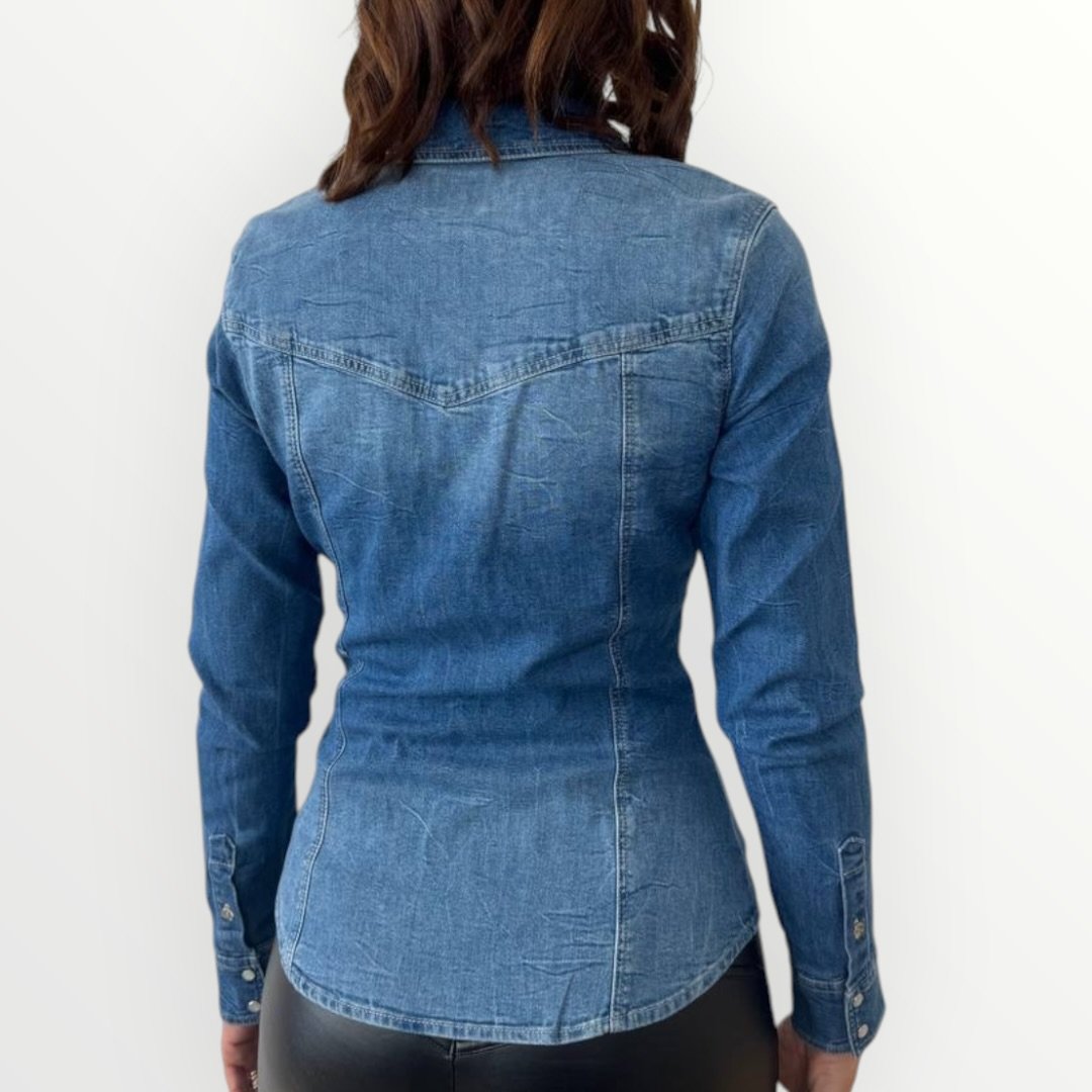 GUESS - CAMICIA IN DENIM SLIM