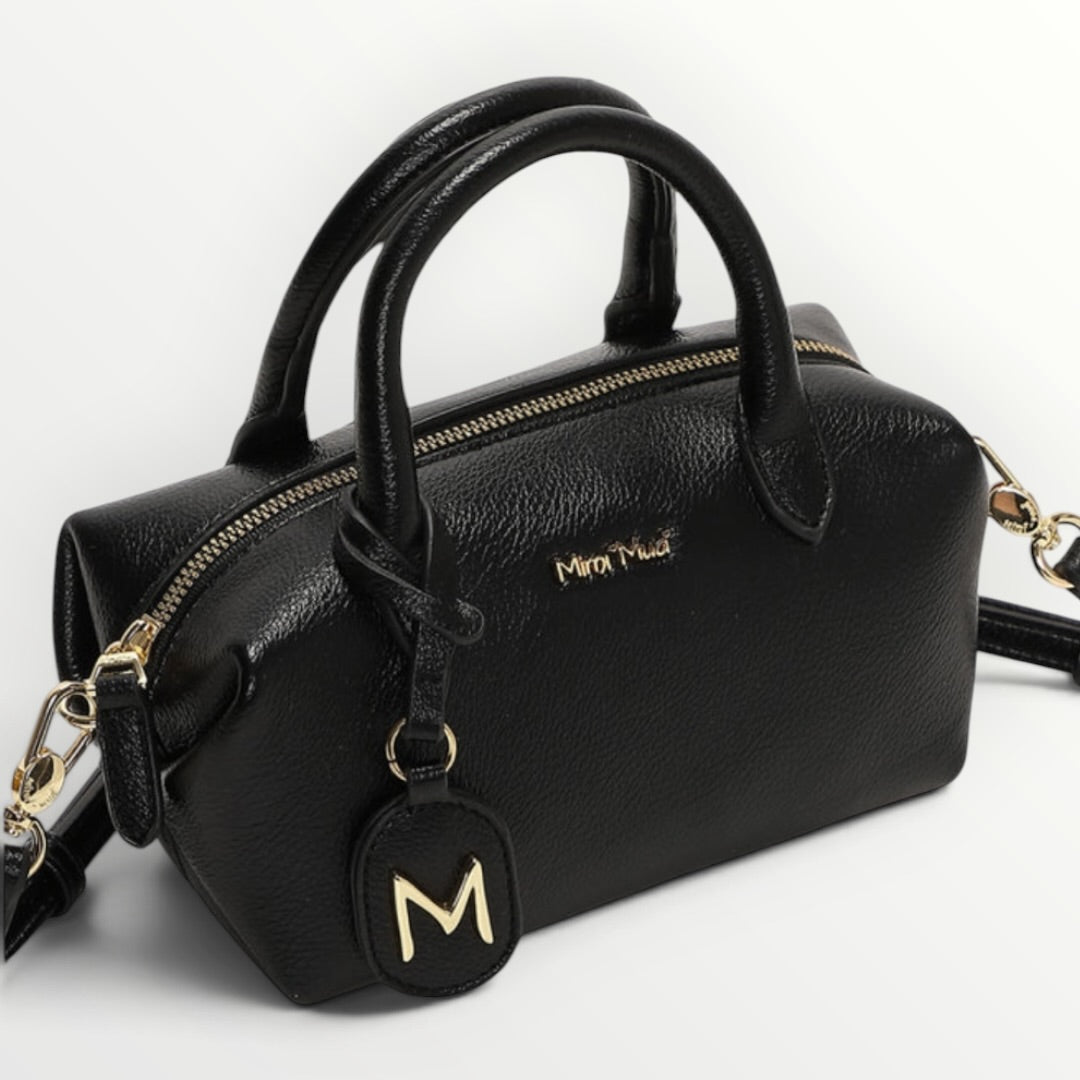 MIMI' MUA' - BORSA BAULETTO PICCOLA CON LOGO