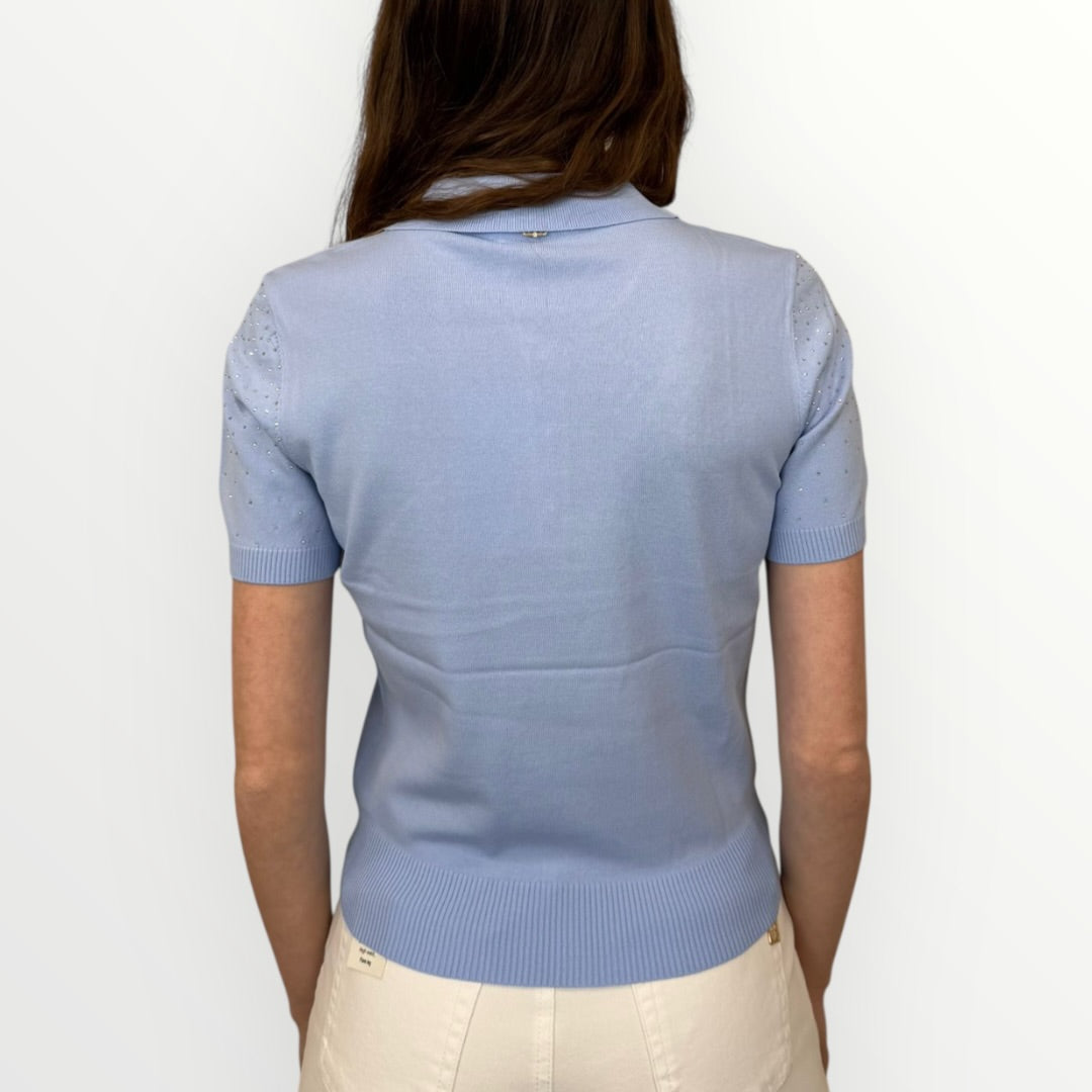 FRACOMINA - POLO CON BRILLANTINI