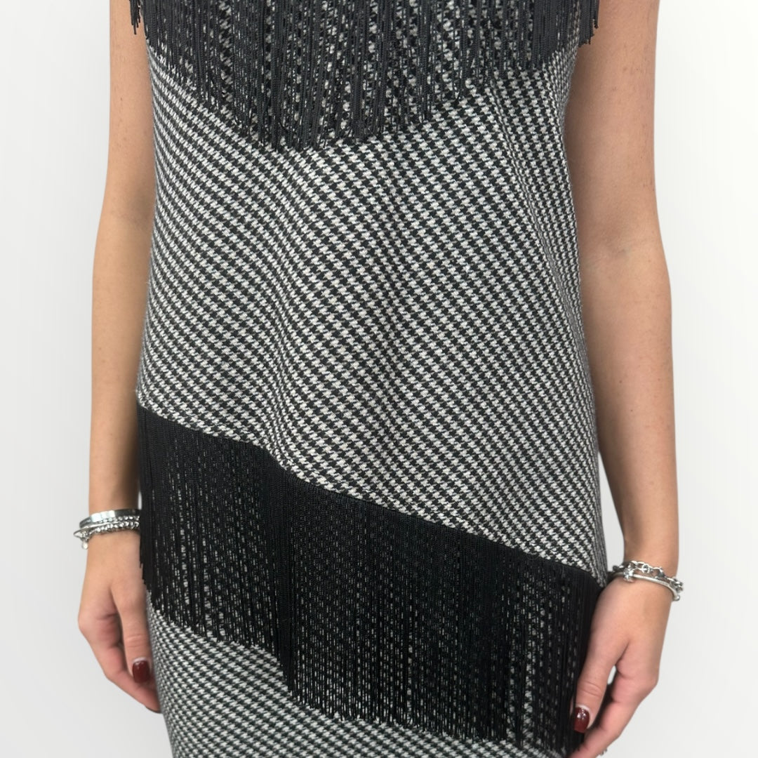 MOTEL - CANOTTA IN PIEDE DE PULE CON FRANGE