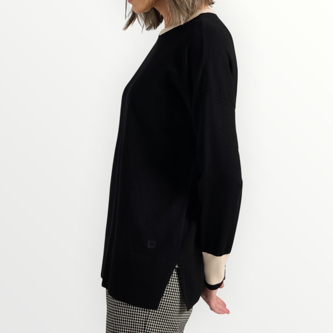 ELENA MIRO' - MAGLIA A GIROCOLLO IN VISCOSA