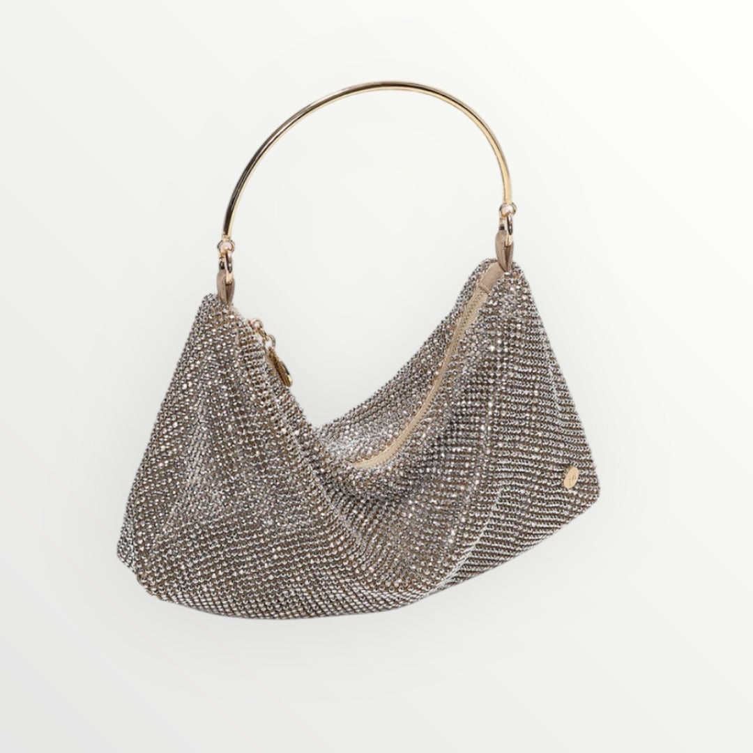 MIMI' MUA' - BORSA MORBIDA IN RETE DI STRASS