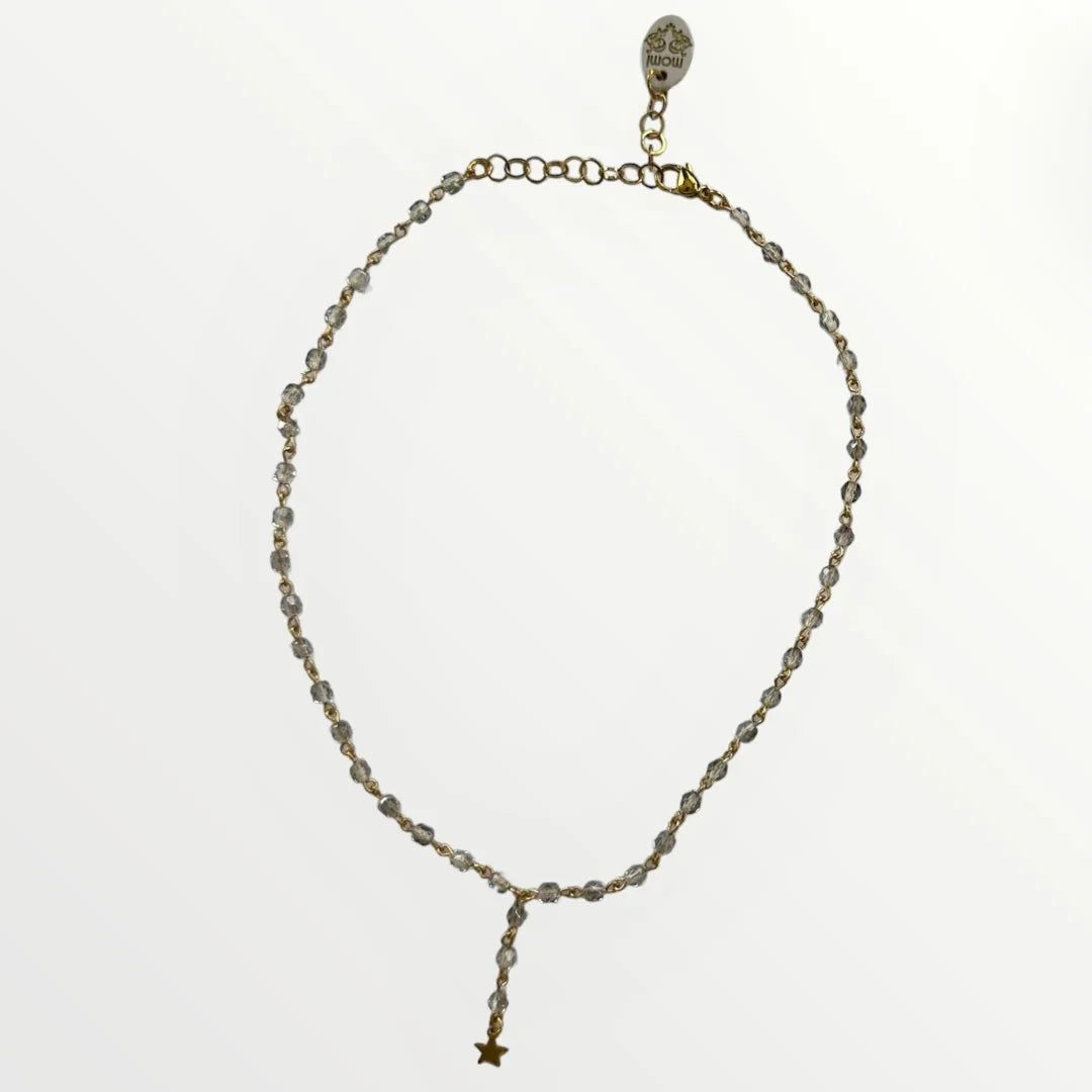 MOMI - SHORT STAR ROSARY NECKLACE