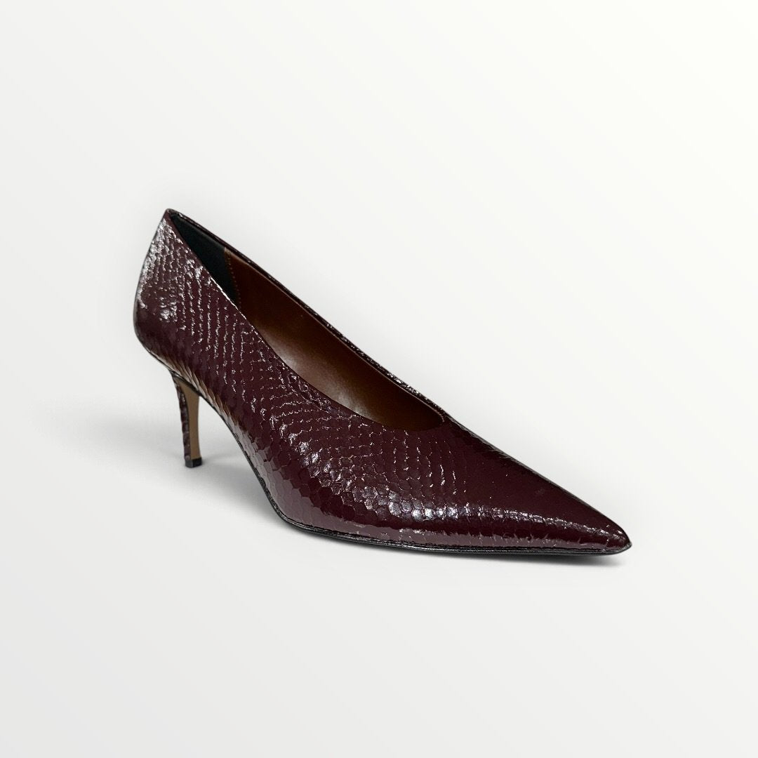 DIVINE FOLLIE - DECOLLETE LUCIDA EFFETTO COCCODRILLO