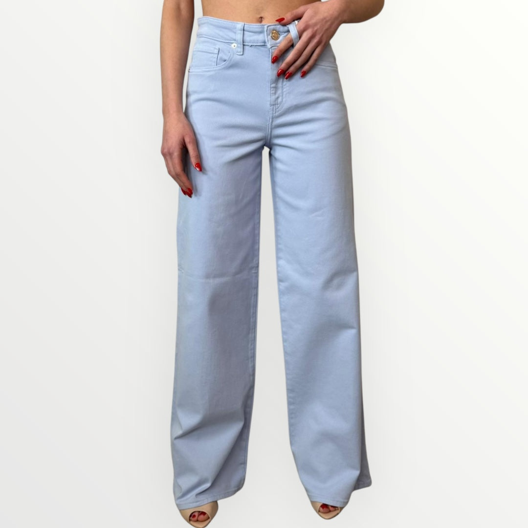 FRACOMINA - JEANS STRETCH A PALAZZO