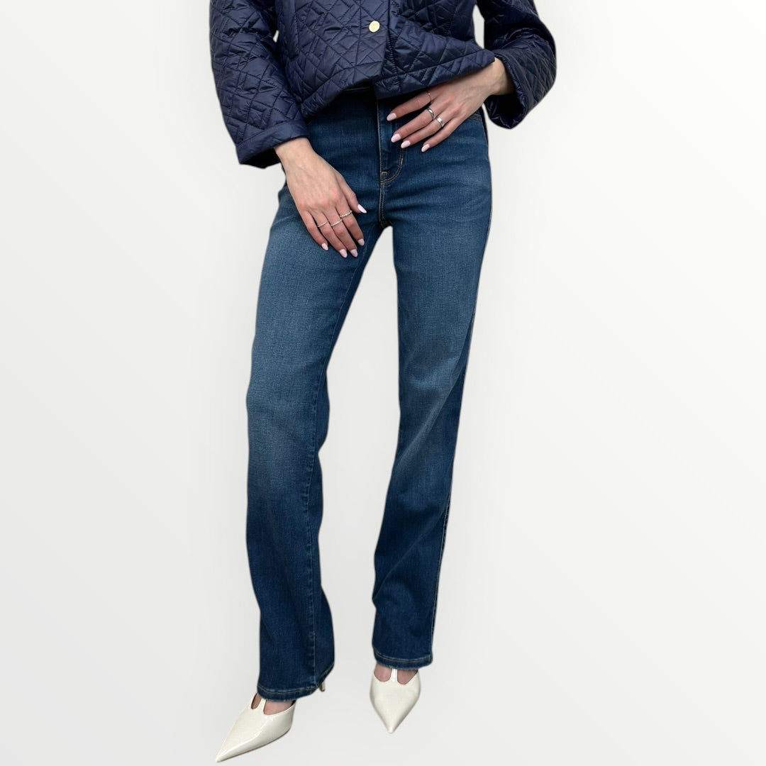GUESS - JEANS A ZAMPA LAVAGGIO SCURO