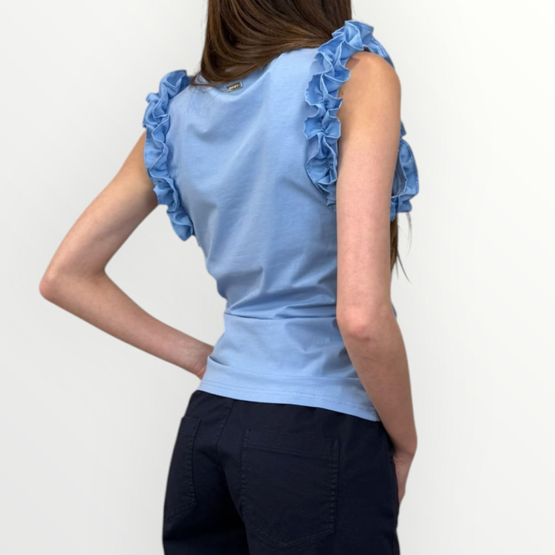 NO SECRETS - T-SHIRT PROFILI ARRICCIATI