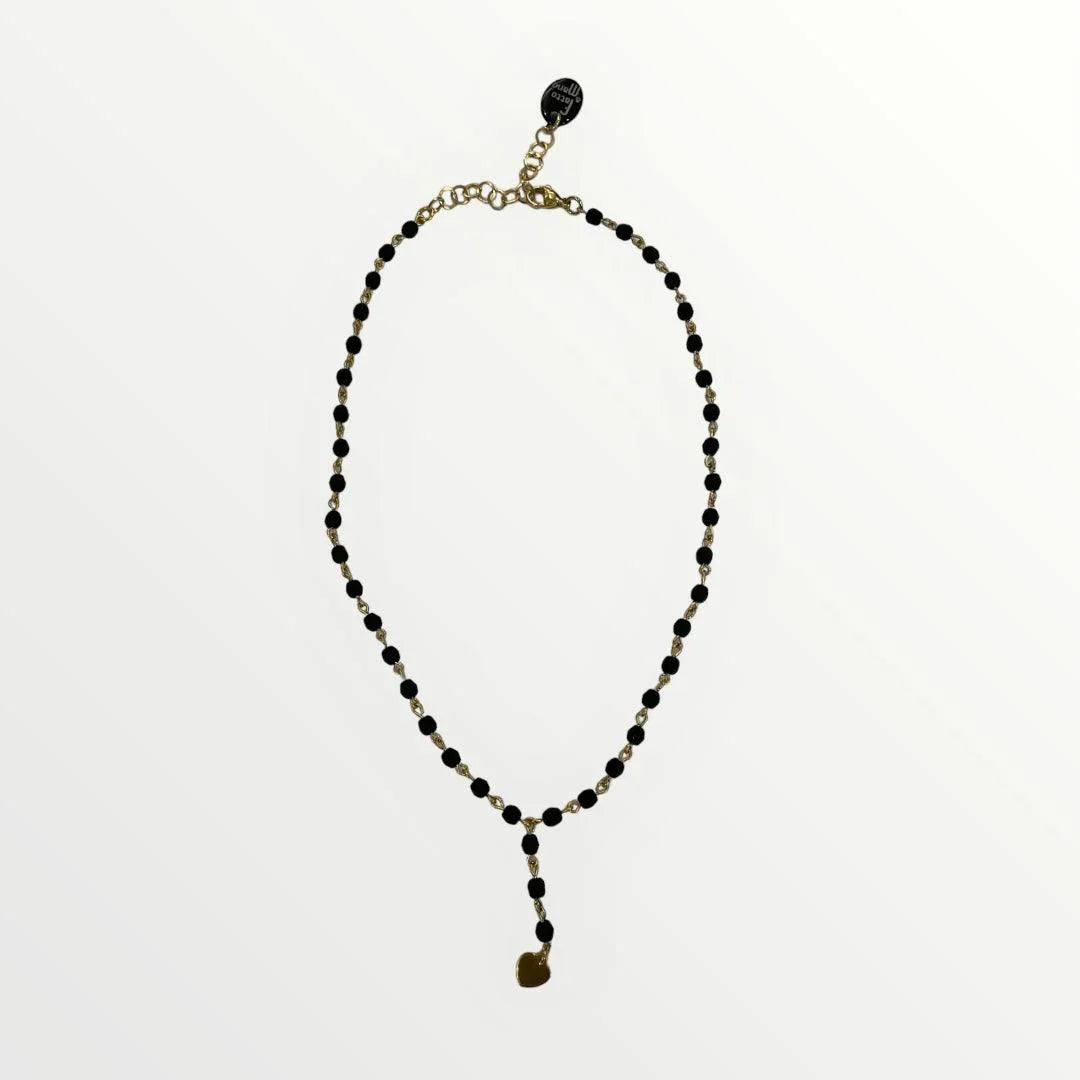 MOMI - COLLANA ROSARIO CORTO CUORE - LOFT.73